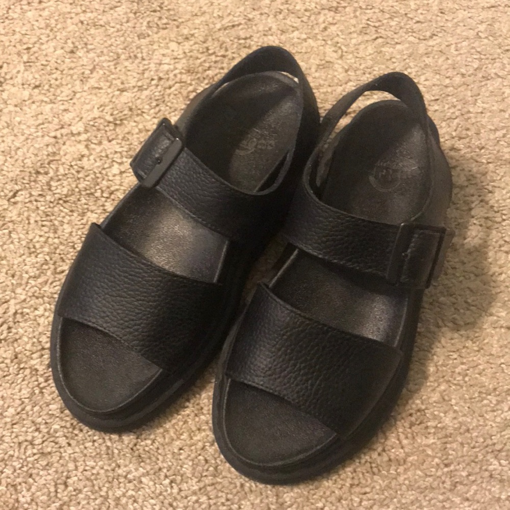 Dr martens black sandals